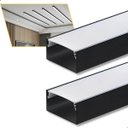 Ver imagem 1 de Perfil Led Sobrepor Alumínio 20x10mm 2m | Slim, Cortável e Resistente | Iluminação Residencial/comer