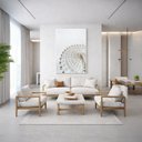 Ver imagem 1 de Canvas Roda Gigante Off White 70x50cm Mold Branca