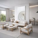 Ver imagem 2 de Canvas Roda Gigante Off White 70x50cm Mold Branca