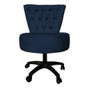 Ver imagem 3 de Kit Maca Estética Capitonê com Mocho e Escadinha 80 Cm Marrom Slk Decor Reta Azul Royal