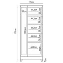 Ver imagem 4 de Armário Multiuso Lavanderia 2 Portas Mali M07 Branco - Mpozenato