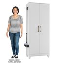 Ver imagem 5 de Armário Multiuso Lavanderia 2 Portas Mali M07 Branco - Mpozenato