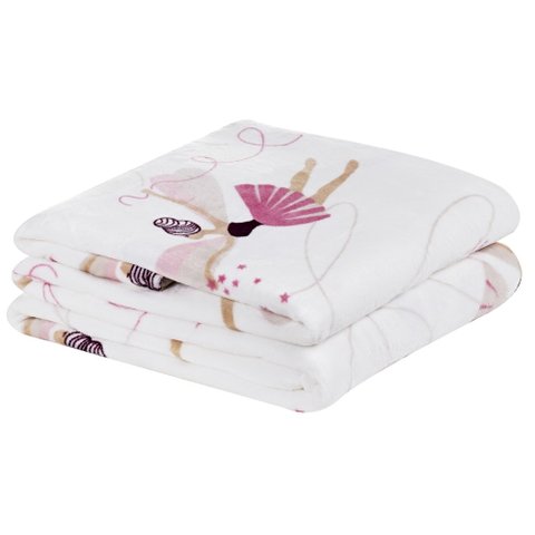 Manta Flannel Estampada Infantil Bouti Kids Solteiro - Bailarina Bia Enxovais