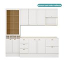 Ver imagem 3 de Armário de Cozinha Completa C Balcão Milla Muse Carraro Branco
