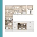 Ver imagem 6 de Armário de Cozinha Completa C Balcão Milla Muse Carraro Branco