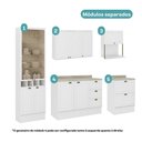 Ver imagem 4 de Armário de Cozinha Completa C Balcão Milla Muse Carraro Branco