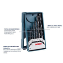 Ver imagem 4 de Kit 7 Brocas para Metal Bosch Mini X Line Hss 2 a 10mm com Estojo