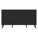 Ver imagem 3 de Aparador Buffet 4 Portas Retrô Veneza Multimóveis V3556 Preto Preto