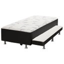 Ver imagem 2 de Cama Box Solteiro com Auxiliar Ortopédico D28 Preto - Ortobom