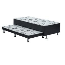 Cama Box Solteiro com Auxiliar Ortopédico D28 Preto - Ortobom - 1