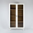 Ver imagem 3 de Estante Para Livros Ditália 2 Portas Vidro E-957 Cor:Branco