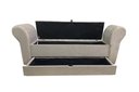 Ver imagem 3 de RECAMIER PUFF BAÚ SAPATEIRA COM BRAÇOS E GAVETA 1,58 CM PARA CAMA BOX QUEEN SIZE - BEGE ESCURO