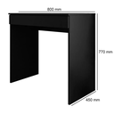 Ver imagem 6 de Mesa para Computador Escrivaninha 1 Gaveta Manuela Preto - Pallazio