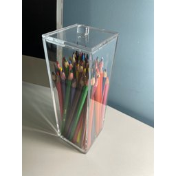Pote De Acrílico Escova E Pasta De Dente, Multiuso Com Tampa - 3