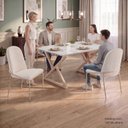 Ver imagem 6 de Conjunto para Sala de Jantar Mesa Império 120x90 com 4 Cadeiras Rubi