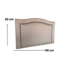 Ver imagem 1 de Cabeceira para Cama Box Solteiro Línea Deluxe em Linho Bege