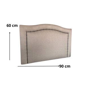 Cabeceira para Cama Box Solteiro Línea Deluxe em Linho Bege