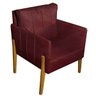 Poltrona Escritório Sala Decoração Modelo Mell Bordo - 1