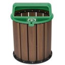 Ver imagem 1 de Lixeira Ibiara 50cm Verde (vidro) - 67l