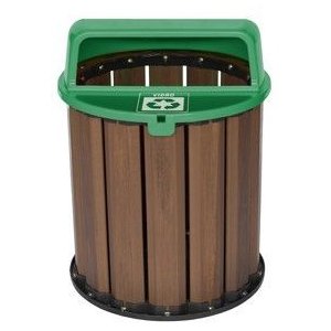 Lixeira Ibiara 50cm Verde (vidro) - 67l