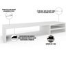 Suporte para Monitor Stand Home Office Lap 90 Cm L03 Branco - Lyam - 4