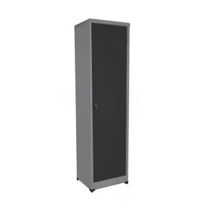 Armário Roupeiro de Aço Vestiário Academia 1 Porta Locker Preto