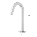Ver imagem 3 de Torneira Lavatorio Tube Baixa Mesa ¼ Zr19 Cube Chrome - Levo
