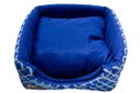 Ver imagem 3 de Cama Iglu e Toca para Cachorro Luppet Luxo Azul Geométrico - M