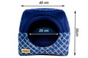 Ver imagem 7 de Cama Iglu e Toca para Cachorro Luppet Luxo Azul Geométrico - M