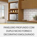 Ver imagem 6 de Cozinha 06 Pçs Nesher Princesa Gourmet 100 Mdf Freijó Com Off White