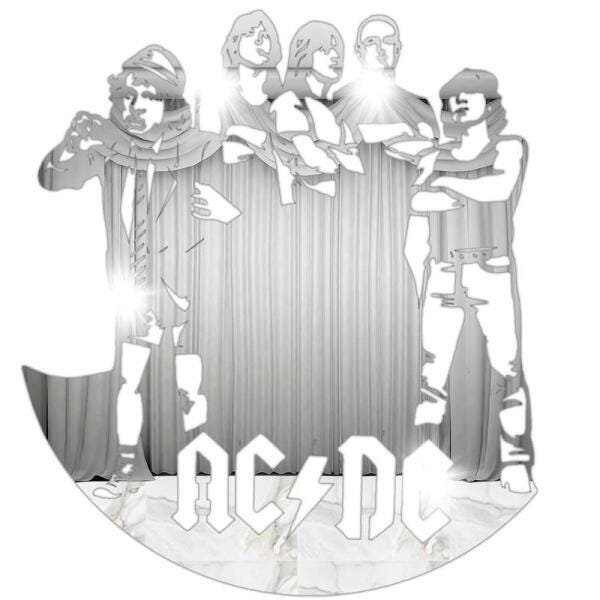 Espelho Decorativo Decoração Sala Quarto Acdc 1 | MadeiraMadeira