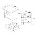 Ver imagem 5 de Mesa de Cabeceira Ditália 1 Gaveta Dm-127 Branco