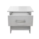 Ver imagem 3 de Mesa de Cabeceira Ditália 1 Gaveta Dm-127 Branco