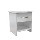 Ver imagem 4 de Mesa de Cabeceira Ditália 1 Gaveta Dm-127 Branco