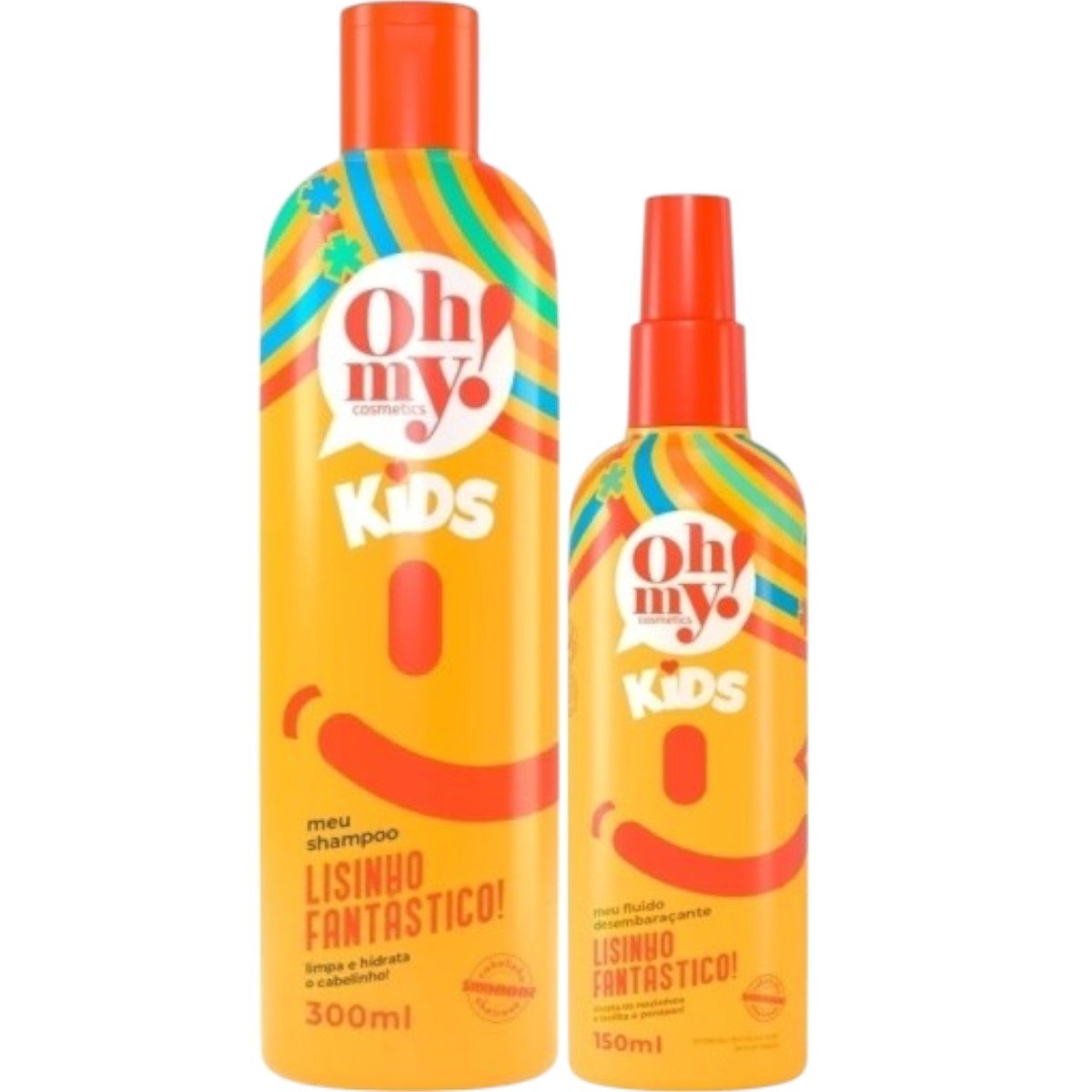 Kit Kids Lisinho Fantástico! 1 Shampoo 300ml 1 Fluido 150ml Oh My!