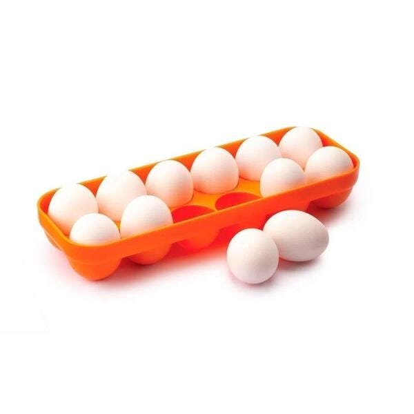 Suporte para 12 Ovos em Plástico Laranja Joie - 1