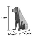 Ver imagem 4 de Estatueta Golden Retriever - 15 Cm Altura -Toque 3D: Rosa Claro