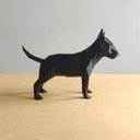 Ver imagem 2 de Bull Terrier Decorativo - 15 Cm Altura -Toque 3D: Preto