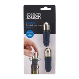 Conjunto de 2 Rolhas de Vinho Cinza Joseph Joseph - 2