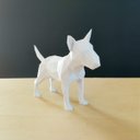 Ver imagem 1 de Bull Terrier Decorativo - 15 Cm Altura -Toque 3D: Branco
