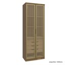 Ver imagem 1 de Guarda Roupa Modulado 02 Portas de Vidro 234cm com Colmeia Setiba