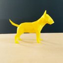 Ver imagem 3 de Bull Terrier Decorativo - 15 Cm Altura -Toque 3D: Amarelo