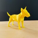 Ver imagem 1 de Bull Terrier Decorativo - 15 Cm Altura -Toque 3D: Amarelo