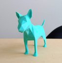 Ver imagem 1 de Bull Terrier Decorativo - 15 Cm Altura -Toque 3D: Azul Tiffany
