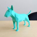 Ver imagem 3 de Bull Terrier Decorativo - 15 Cm Altura -Toque 3D: Azul Tiffany