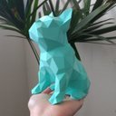 Ver imagem 3 de Bulldog Francês Sentado Decorativo - 20 Cm Altura -Toque 3D: Azul Tiffany
