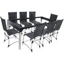 Ver imagem 1 de 8 Cadeiras e Mesa Jantar Haiti Alumínio Cozinha Edícula Preto
