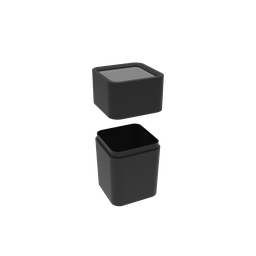 Jogo de Banheiro Preto Porta Sabonete Liquido Escova Algodao - 6