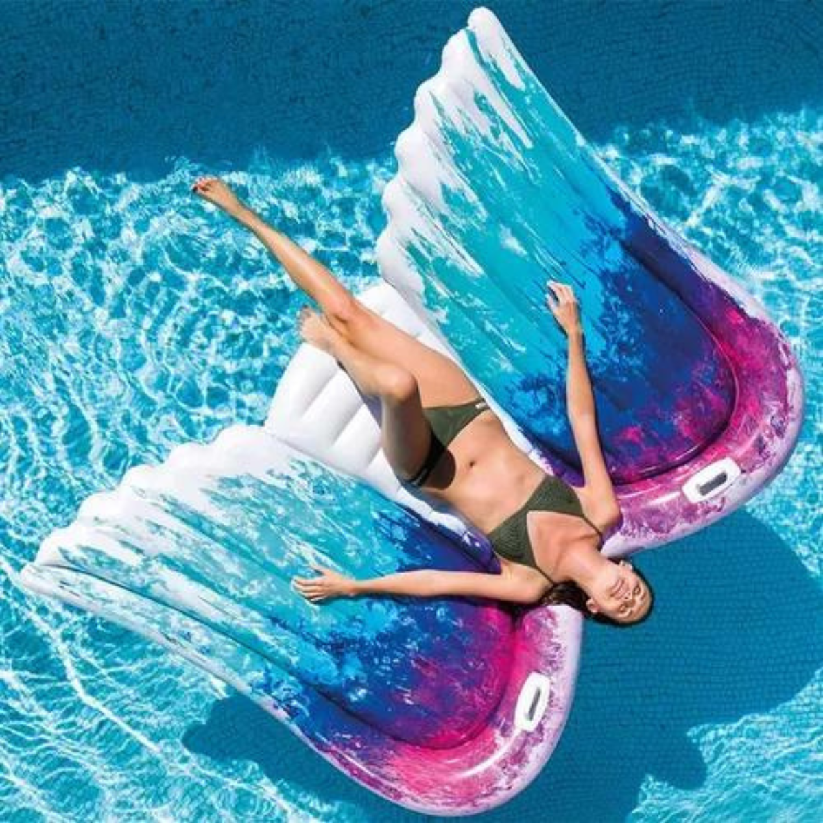 Bóia Colchão Inflável Asa de Anjo Blogueira + Bomba Eletrica Voltagem:220v - 3