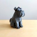Ver imagem 2 de Estatueta Schnauzer Decorativo - 15 Cm Altura -Toque 3D: Cinza